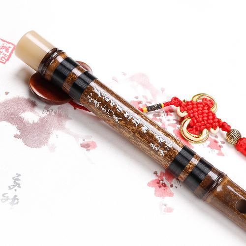廠家直銷精制練習竹笛笛子橫笛紫竹演奏古典樂器圖片
